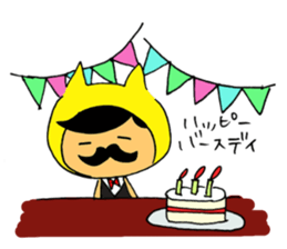 Mr.Beard cat sticker #3957564