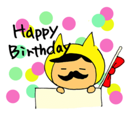 Mr.Beard cat sticker #3957566