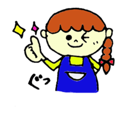 Sticker of cute mom sticker #3957570