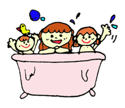 Sticker of cute mom sticker #3957588