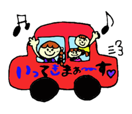 Sticker of cute mom sticker #3957598