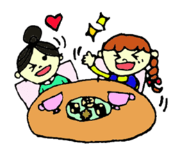 Sticker of cute mom sticker #3957606