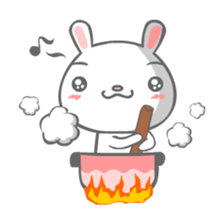 PuDa & Rabbit sticker #3958069