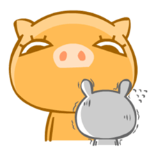 PuDa & Rabbit sticker #3958082