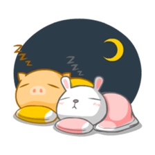 PuDa & Rabbit sticker #3958086
