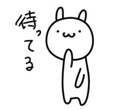 The rabbit which nothing considers 2 sticker #3959365