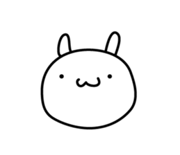 The rabbit which nothing considers 2 sticker #3959372