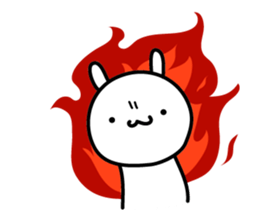 The rabbit which nothing considers 2 sticker #3959379