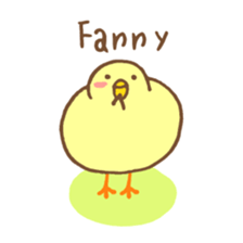 chicken days English sticker #3959393