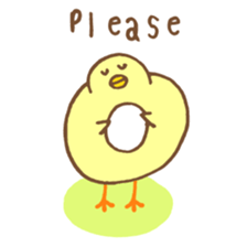 chicken days English sticker #3959405