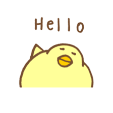 chicken days English sticker #3959411