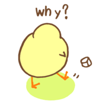 chicken days English sticker #3959418