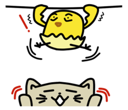 Happy and Tamacat Jr. sticker #3959690