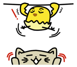 Happy and Tamacat Jr. sticker #3959690