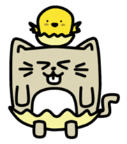 Happy and Tamacat Jr. sticker #3959691