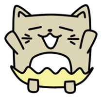 Happy and Tamacat Jr. sticker #3959695