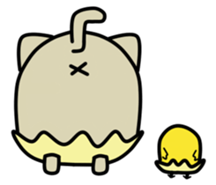 Happy and Tamacat Jr. sticker #3959698