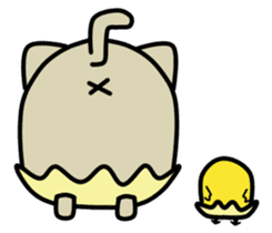 Happy and Tamacat Jr. sticker #3959698