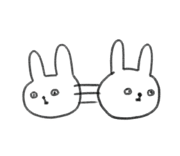 small rabbit sticker 2 sticker #3960127