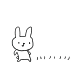 small rabbit sticker 2 sticker #3960136