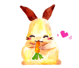 huwahuwa rabbit sticker #3960290