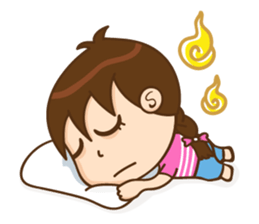 Cute Chibi Girl With Braids sticker #3960407
