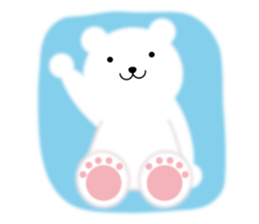 Fluffy Polar bear sticker #3960823