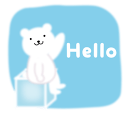 Fluffy Polar bear sticker #3960824