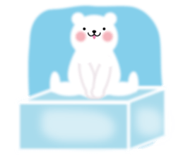 Fluffy Polar bear sticker #3960825
