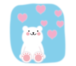 Fluffy Polar bear sticker #3960827