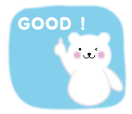 Fluffy Polar bear sticker #3960828