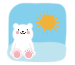 Fluffy Polar bear sticker #3960831
