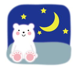 Fluffy Polar bear sticker #3960832