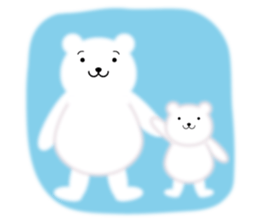 Fluffy Polar bear sticker #3960836