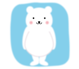 Fluffy Polar bear sticker #3960837