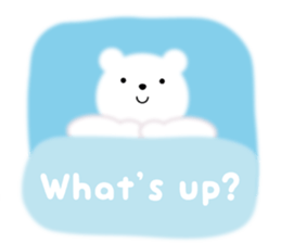 Fluffy Polar bear sticker #3960839