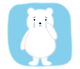 Fluffy Polar bear sticker #3960845