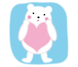 Fluffy Polar bear sticker #3960847