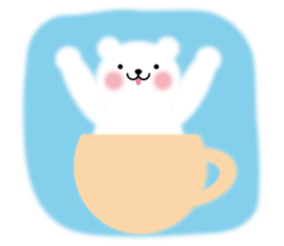 Fluffy Polar bear sticker #3960849