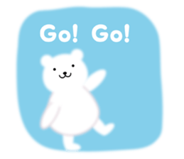 Fluffy Polar bear sticker #3960850