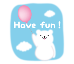 Fluffy Polar bear sticker #3960852