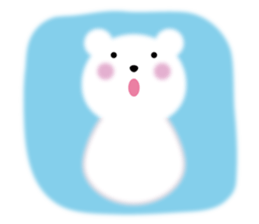 Fluffy Polar bear sticker #3960856