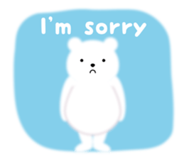 Fluffy Polar bear sticker #3960857