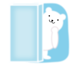 Fluffy Polar bear sticker #3960858