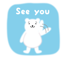 Fluffy Polar bear sticker #3960860