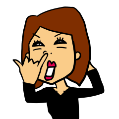 Yasagure woman sticker