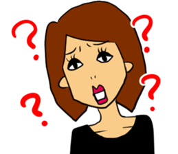 Yasagure woman sticker sticker #3961691