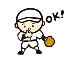 Baseball together sticker #3962007