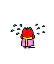 Small tomato girl sticker #3963633