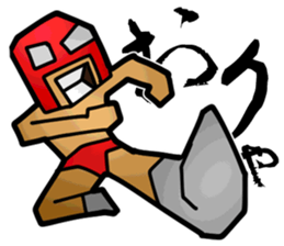 Masked Fighter Sticker sticker #3965294